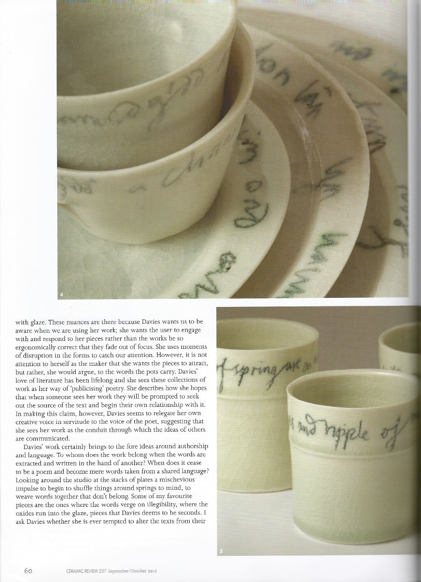 Text and Pot in Ceramic Review 257