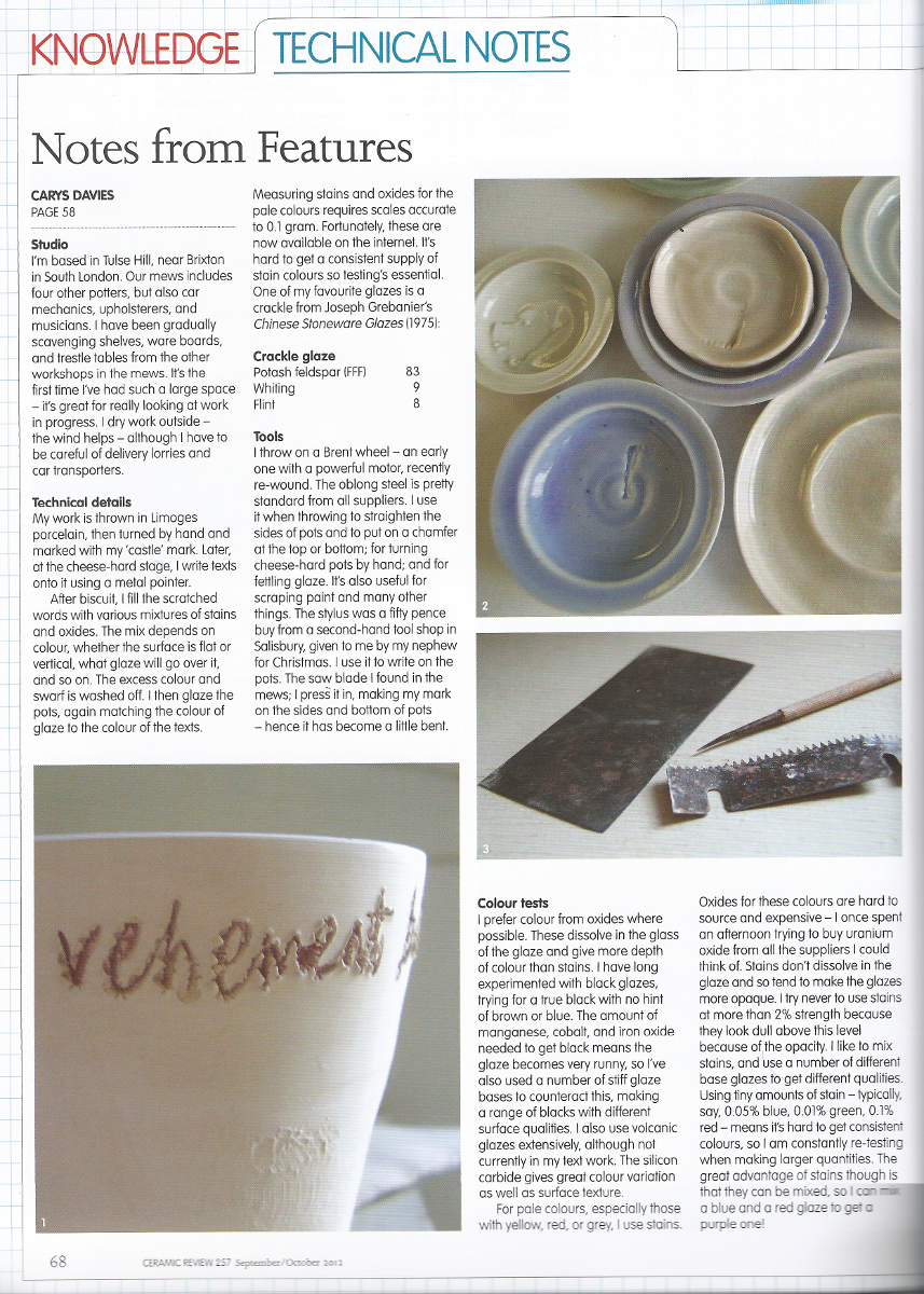 Text and Pot in Ceramic Review 257