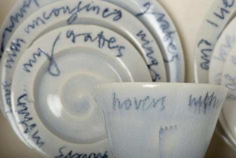 porcelain with text
