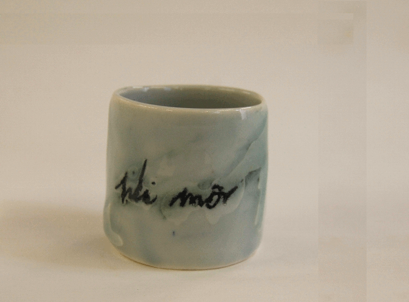 Wylan etched porcelain pots