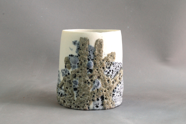 porcelain volcanic vessel pot 
